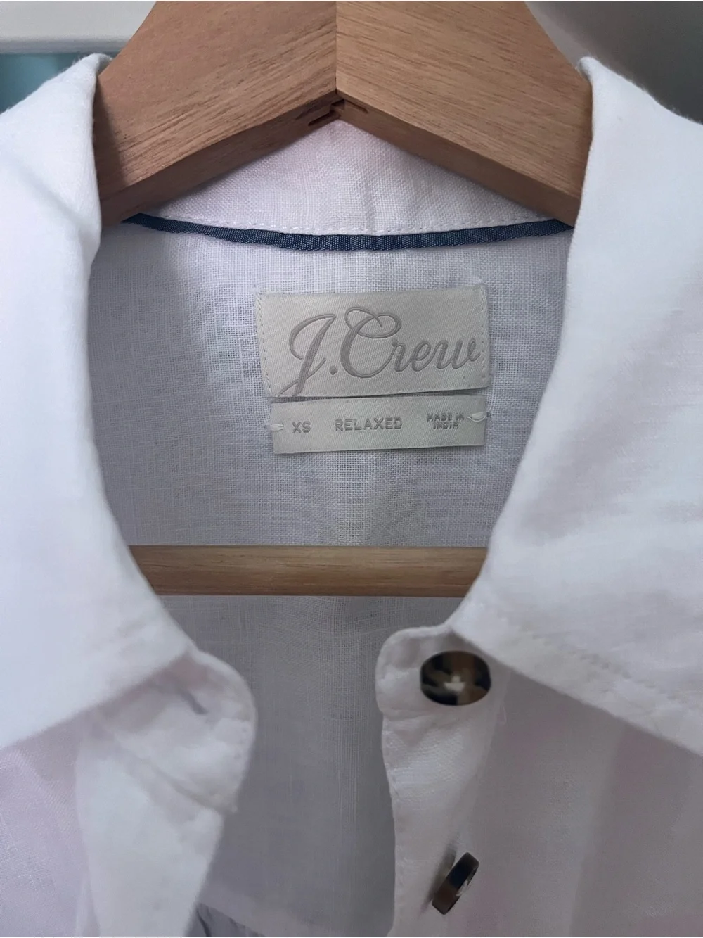 J. Crew Linen Short Sleeve Button Down Shirt XS
